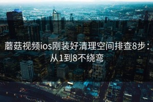 蘑菇视频ios刚装好清理空间排查8步：从1到8不绕弯
