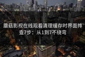 蘑菇影视在线观看清理缓存时界面排查7步：从1到7不绕弯