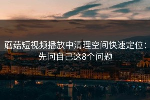 蘑菇短视频播放中清理空间快速定位：先问自己这8个问题