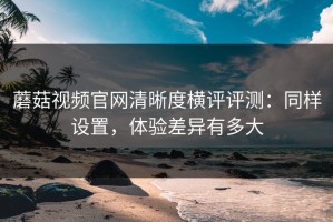 蘑菇视频官网清晰度横评评测：同样设置，体验差异有多大