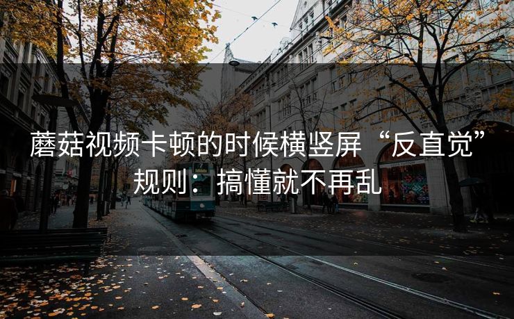 蘑菇视频卡顿的时候横竖屏“反直觉”规则：搞懂就不再乱