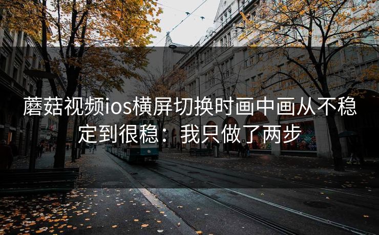 蘑菇视频ios横屏切换时画中画从不稳定到很稳：我只做了两步